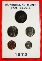 * BAUDOUIN I (1951-1993): BELGIUM ★ FDC MINT SET 1972 (5 COINS) DUTCH! RARE!★LOW START ★ NO RESERVE! - Colecciones