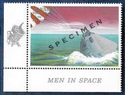 Manama 1969 Space Apollo Spaceship Mi. 120 Overprint SPECIMEN MNH** - Asia