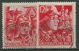 Deutsches Reich 1945 Sturmabt., Schutzstaffel 909/10 Gestempelt, Siehe Hinweis - Used Stamps