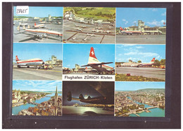 FORMAT 10x15cm - FLUGHAFEN ZÜRICH KLOTEN - AVION - AVIATION SUISSE - TB - Kloten