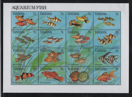 Tanzanie - N°698 à 713 - Faune - Poissons - Cote 20€ - ** Neufs Sans Charniere - Tansania (1964-...)