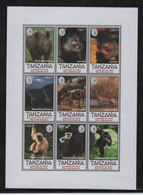 Tanzanie - N°1716 à 1724 - Faune Sauvage - Cote 9€ - ** Neufs Sans Charniere - Tanzanie (1964-...)