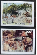 Nouvelle-Calédonie NON DENTELE  P.A N°338/39**.Danses Traditionnelles. Cote 15€ - Imperforates, Proofs & Errors