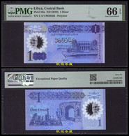 Libya 1 Dinar, (2019), Commemorative A/1 Prefix, Polymer, PMG66 - Libyen