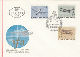 FDC AUSTRIA 1262-1264 - Airplanes
