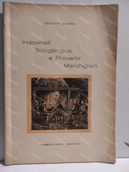 Giovanni Ginobili INDOVINELLI SCIOGLILINGUA PROVERBI MARCHIGIANI Macerata 1960. Con Dedica Manoscritta - Andere