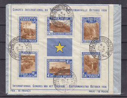Congo Belge - Lettre Recom De 1938 - Oblit Costermansville - Congrès Tourisme - Parcs Nationaux - Valeur 100 Euros - 1923-44: Covers
