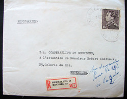 LetDoc. 223. Lettre En Recommandé Sur Bruxelles, Poortman N°848A Oblitéré En 1965 - Cartas