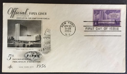 1956 - United States - FDC - 5th International Philatelic Exhibition  - 505 - 1951-1960