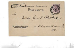 Ganzsachenkarte Aus Berlin 1878 - Lettres & Documents