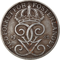 Monnaie, Suède, Gustaf V, 5 Öre, 1942, TTB, Iron, KM:812 - Schweden