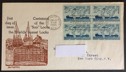 1955 - United States - FDC - Soo Locks Centennial - Sault Sainte Marie  - 509 - 1951-1960