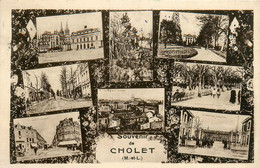 Cholet * Souvenir De La Commune * Cpa 8 Vues - Cholet