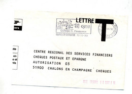 Fragment De Lettre Reponse T Flamme Beauvais 30 Ans College Fauqeux - Cartes/Enveloppes Réponse T