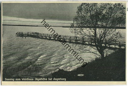 Wegorzewo - Angerburg - Seesteg Zum Waldhaus Jägerhöhe - Foto-AK 30er Jahre - Verlag Paul Hoffmann Gerdauen - Ostpreussen