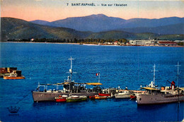 St Raphaël * Vue Sur L'aviation * Bateaux Navires De Guerre - Saint-Raphaël