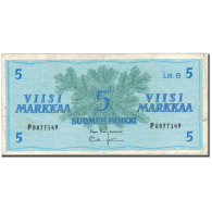 Billet, Finlande, 5 Markkaa, 1963, KM:106Aa, TB - Finnland