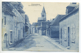 CPA 18 Cher - SANCERGUES - La Grande Rue à L'Est - Ed Bourset - Sancergues