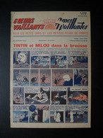 RARE TINTIN ET MILOU DANS LA BROUSSE 1942 . HERGE . COEURS VAILLANTS N° 17 DU 26 AVRIL 1942  . SYLVAIN ET SYLVETTE - Tintin