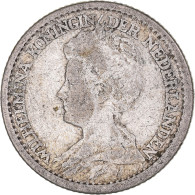 Monnaie, Pays-Bas, Wilhelmina I, 25 Cents, 1925, Utrecht, TB, Argent, KM:146 - 25 Centavos