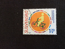 SK 2020 YT 792 Oblitéré Milanofil Act Now Protection Environnement Cyclisme émission Avec Saint Marin - Used Stamps