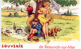 S9985 Cpsm Souvenir De Beauvoir Sur Mer - Beauvoir Sur Mer