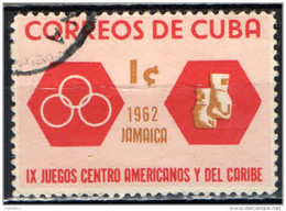 CUBA - 1962 - GIOCHI SPORTIVI DEI CARAIBI - PUGILATO - USATO - Used Stamps