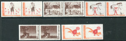 SWEDEN 1969 Children's Book Illustrations MNH / **.  Michel 657-61 - Unused Stamps