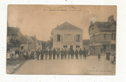 Cp, 77 , JOUY SUR MORIN, Le Faubourg , Restaurant , Café , Vins , Liqueurs P. Dubois , écrite 1915 - Other & Unclassified