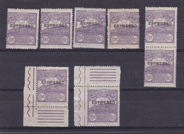 1923 San Marino Saint Marin ESPRESSO SOPRASTAMPATO 8 Valori Del 60L Violetto N.2 MNH** Express - Francobolli Per Espresso