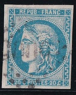 France N°46B - Oblitéré - TB - 1870 Bordeaux Printing