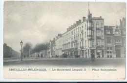 Molenbeek - Le Boulevard Léopold II - Place Sainctelette - Molenbeek-St-Jean - St-Jans-Molenbeek