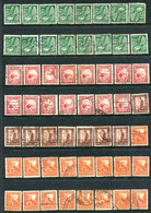 New Zealand 1935-42 Pictorials Used Collection - Single & Multiple Wmks., Various Perfs. Etc. (Some Faults) - Usati