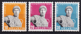 MiNr. 428 - 430 Schweiz1944, 21. März. 50 Jahre Internationales Olympisches Komitee - Postfrisch/**/MNH - Unused Stamps