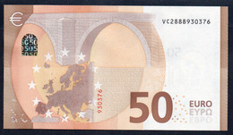 50 EURO SPAIN  VC V021  -  LAGARDE   UNC - 50 Euro