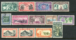 New Zealand 1940 Centenary Of Proclamation Of British Sovereignty Set Used (SG 613-625) - Gebraucht