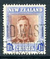 New Zealand 1947-52 King George VI Definitives - 1/3 Brown & Blue - Wmk. Sidewayst Used (SG 687) - Usados