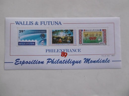 WALLIS ET FUTUNA       BF4 * *      PHILEX 89 - Blocks & Kleinbögen