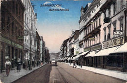 CPA Saarbrucken - Bahnhofstrasse - Salamender - Tramway - - Saarbruecken