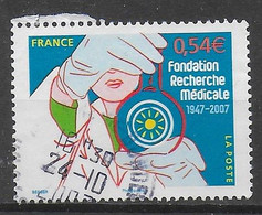 "60e Anniversaire De La Fondation Recherche Médicale" 2007 - 4106 - Used Stamps