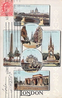 CPA London - Carte Multivues - Oblitéré à Nantua En 1908 - Altri & Non Classificati