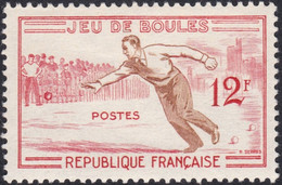 FRANCE, 1958, Jeu De Boules, Sport ( Yvert 1161 ) - Boule/Pétanque