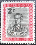 Cuba - C10/18 - (°)used - 1952 - Michel 359 - Terdoodbrenging Van 8 Onschuldige Studenten - Gebraucht