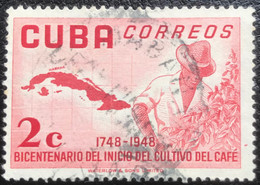 Cuba - C10/18 - (°)used - 1952 - Michel 337 - Koffieteelt - Used Stamps