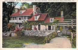 CPA  Wissahickon Livezey House Washington's Headquarters - Oblitéré En 1930 Vers La France - Autres & Non Classés