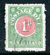 New Zealand 1919-20 Postage Dues - Cowan Paper - P.14 - 1d Red & Green Used (SG D21) - Postage Due