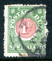 New Zealand 1919-20 Postage Dues - Cowan Paper - P.14 - 1d Red & Green Used (SG D21) - Portomarken