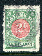 New Zealand 1919-20 Postage Dues - Cowan Paper - P.14 - 2d Carmine & Green Used (SG D22) - Impuestos