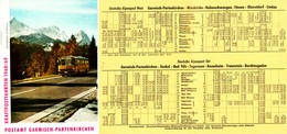 Garmisch-Partenkirchen 1968 Amtlicher Fahrplan Postbus Deutsche Alpenpost Heft 42 Seiten U Viele Lokale Reklame - Europe