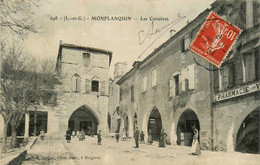 Monflanquin * 1907 * Les Cornières * Place Et Pharmacie - Monflanquin